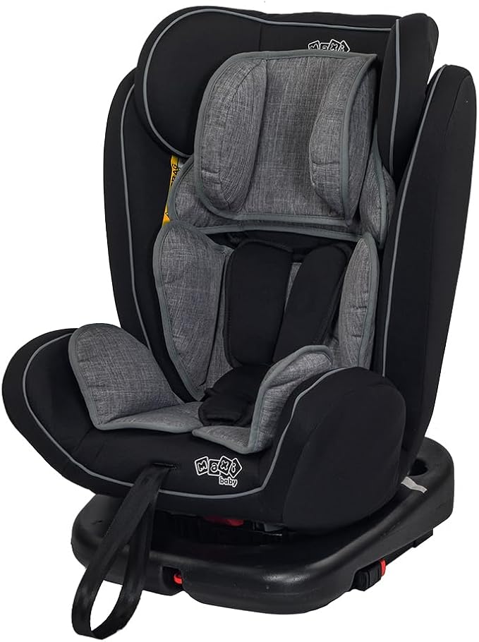 Maxi Baby Cadeira de Carro infantil Deluxe Rotação 360°, Sistema Isofix e Top Tether Grupo 0, 1,2,3 (0 a 36kgs), Cinza