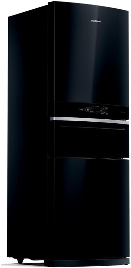Geladeira Brastemp Inverse 3 Frost Free 419 litros cor Preta com Freeze Control Pro BRY59CE 110V
