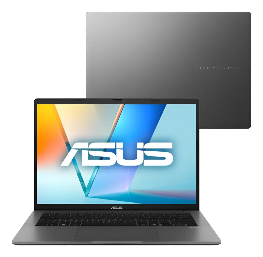 Notebook ASUS Vivobook S14 S3407CA Intel Core Ultra 5 225H 16GB Ram 512GB SSD Windows 11 Tela 14 LED FHD Silver - LY113W