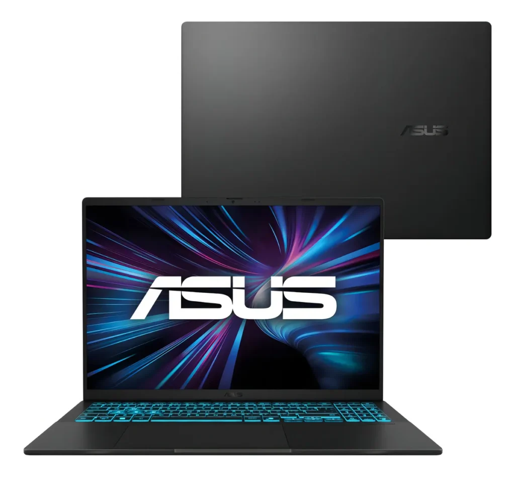 Notebook Asus V16 V3607vu Nvidia Rtx 4050 Intel Core 5 210h 16gb Ram 512gb Ssd Windows 11 Home Tela 16 Led Fhd 144hz Nível Ips Black - Rp306