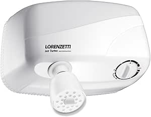 Chuveiro elétrico de parede Lorenzetti Jet Turbo Multitemperaturas branco 7.8kW