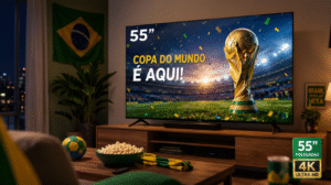 As Melhores Smart TVs 55 Polegadas para a Copa do Mundo 2026