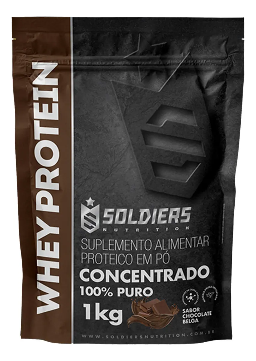 Whey Concentrado Soldiers Nutrition Chocolate Belga