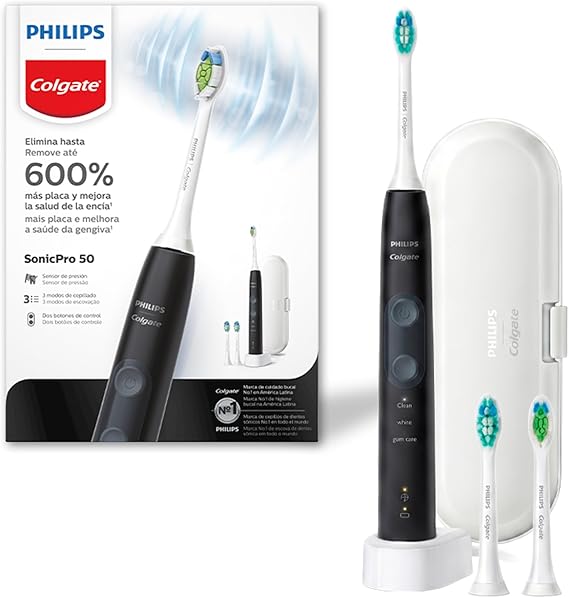 Escova de Dente Elétrica Philips Colgate Recarregável SonicPro 50