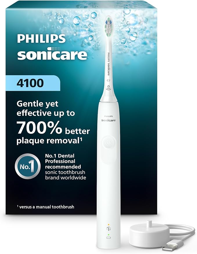 Philips Sonicare Escova de dentes elétrica recarregável 4100