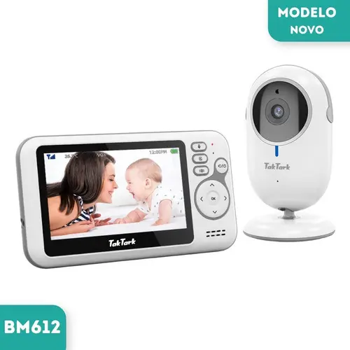 Babá Eletrônica TakTark BM612 Câmera Visão Noturna Zoom 3x