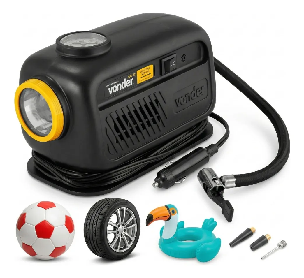 Mini Compressor de Ar Automotivo 12V Vonder CAV12