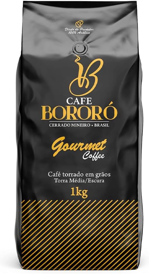 Café Bororó em Grãos Torrado Gourmet