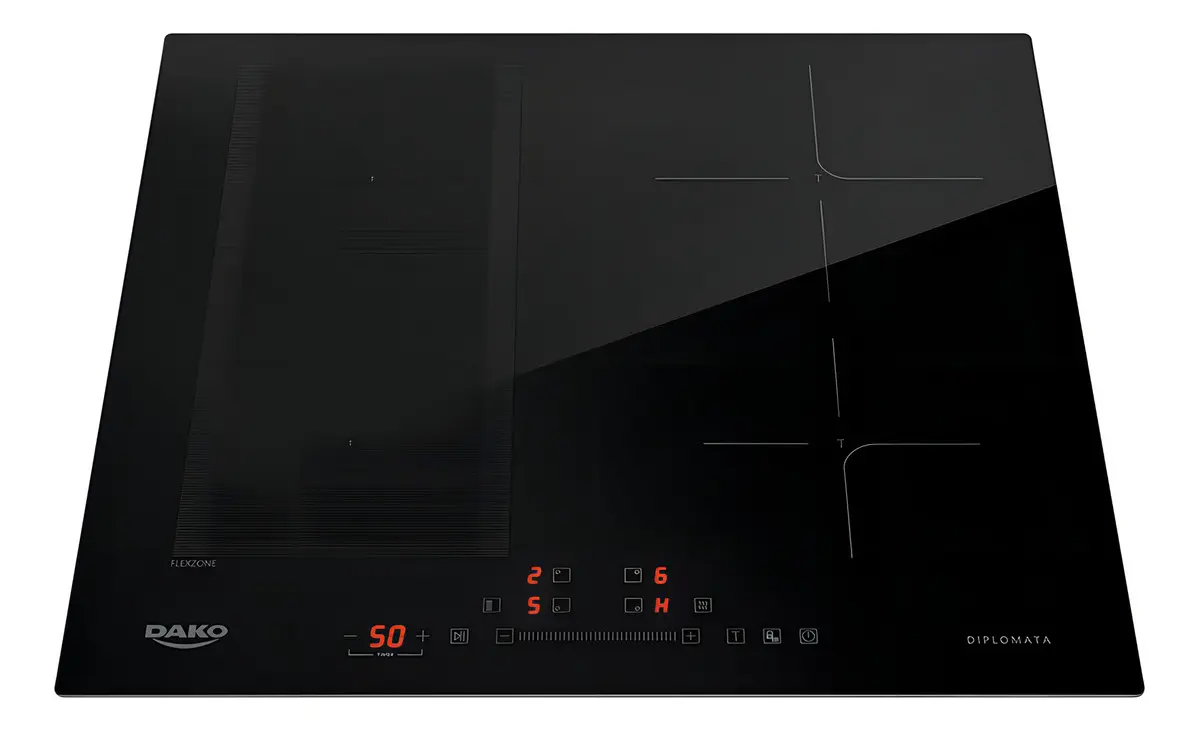 Cooktop de Indução Dako Diplomata 4 Bocas com Zona Flexível