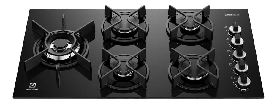 Cooktop Electrolux 5 Bocas a Gás ChamaPrecisa (KE5GW)