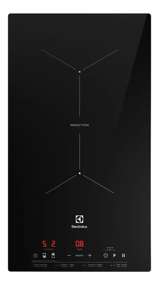 Cooktop de Indução Electrolux 2 Zonas com PowerBoost